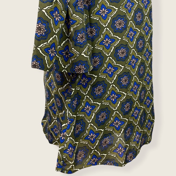 NWT Spencer + Shaw Olive Green/Royal Blue Dress XS - Picture 6 of 16